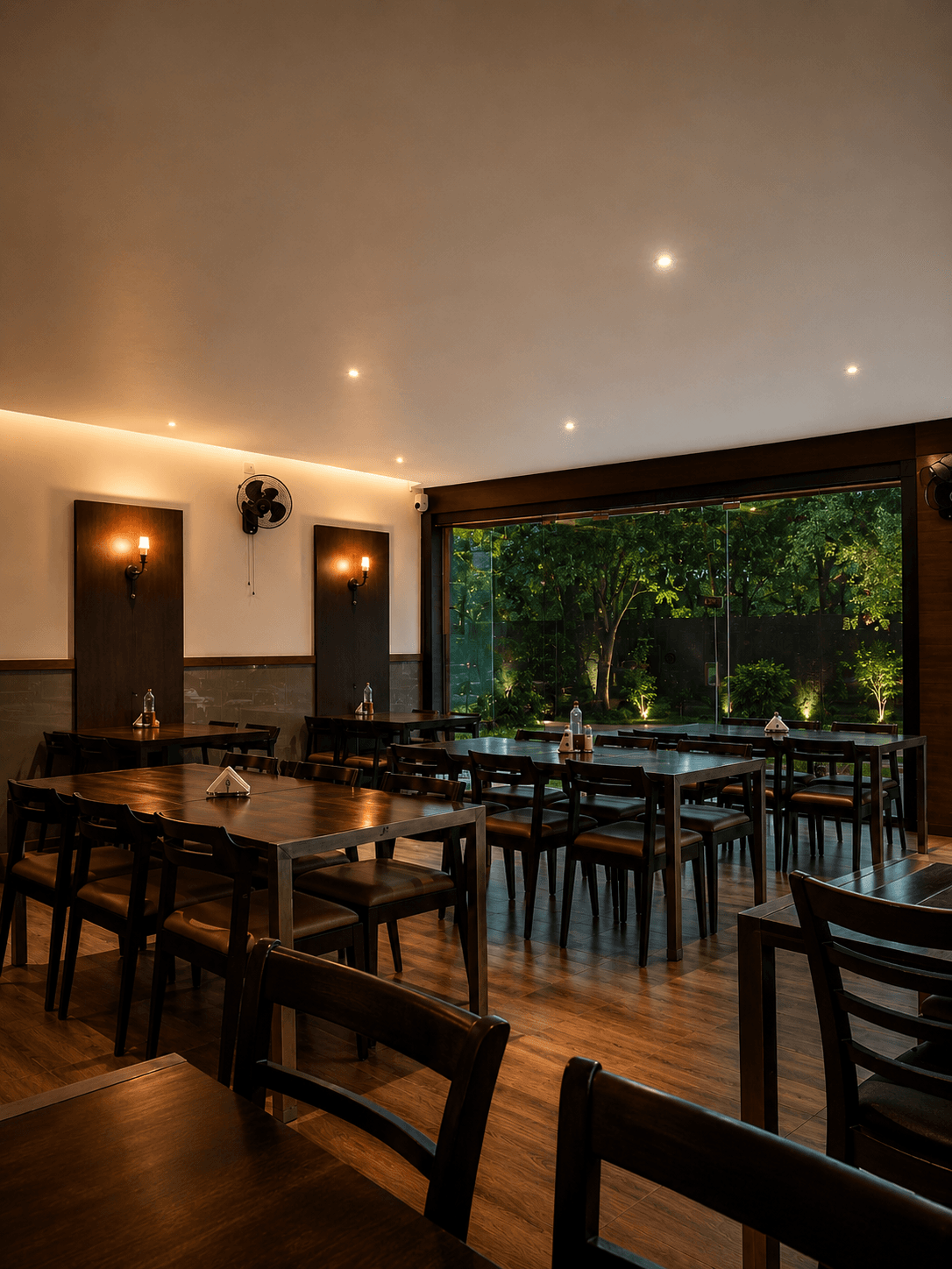 Elegant Restaurant Entrance